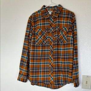 Women’s Duluth by Duluth trading plaid flannel Shirt Outdoor button up XL